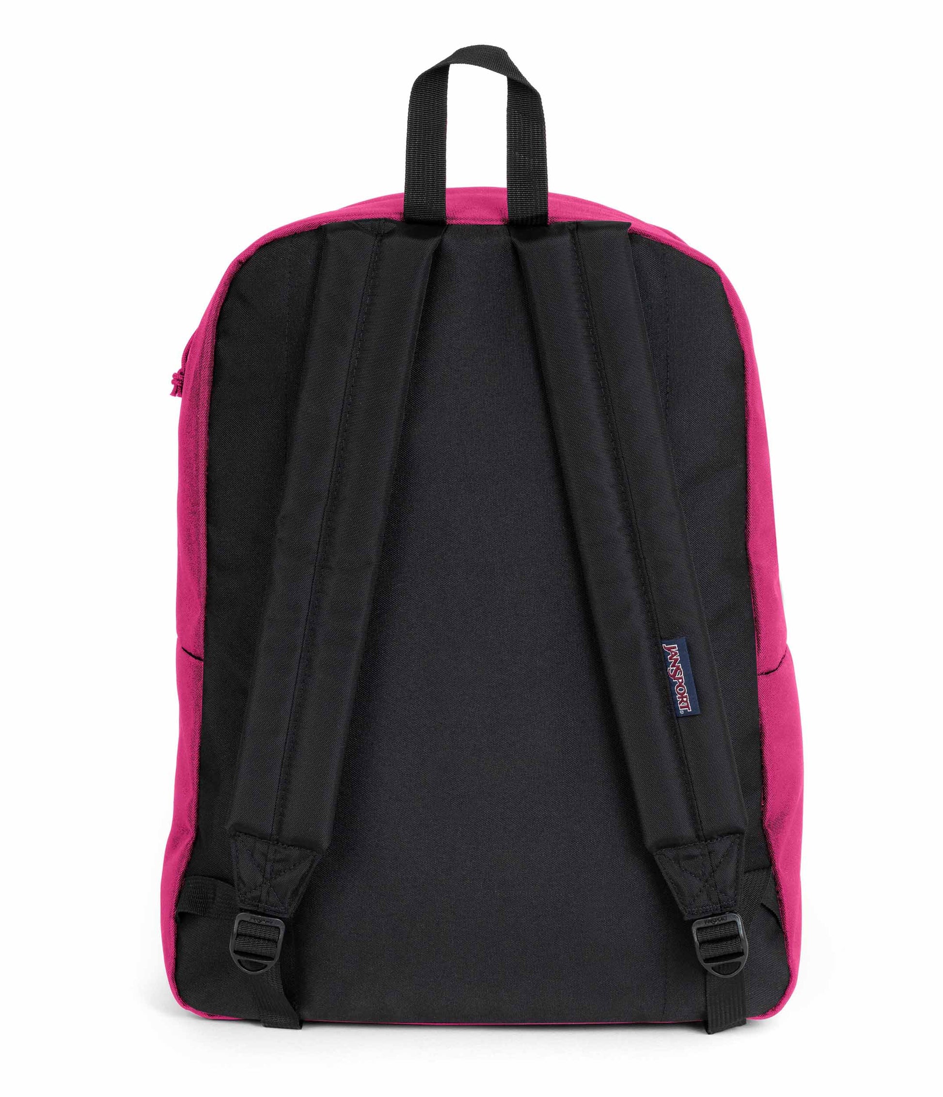 JanSport Rucksack SuperBreak One in Midnight Magenta Rückseite des Rucksacks