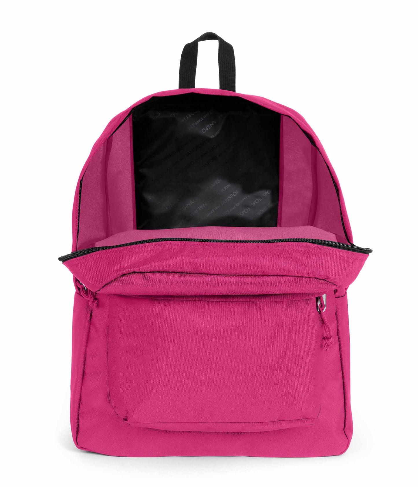 JanSport Rucksack SuperBreak One in Midnight Magenta (offene Tasche)