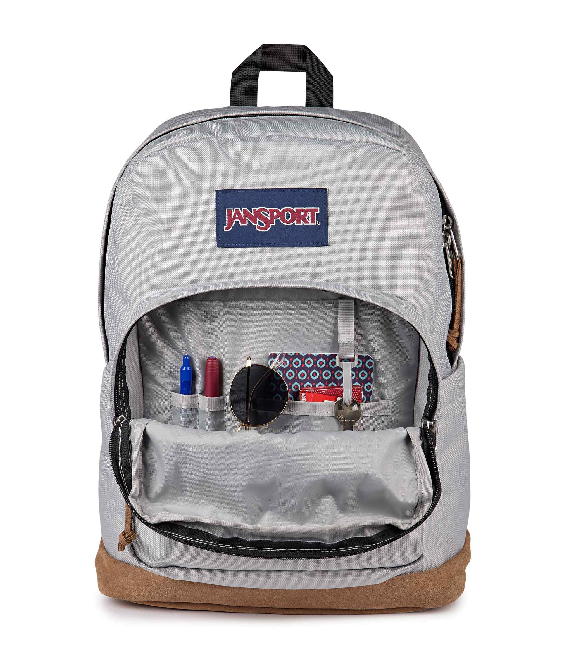 Right Pack - Grounded Grey | JanSport Europe