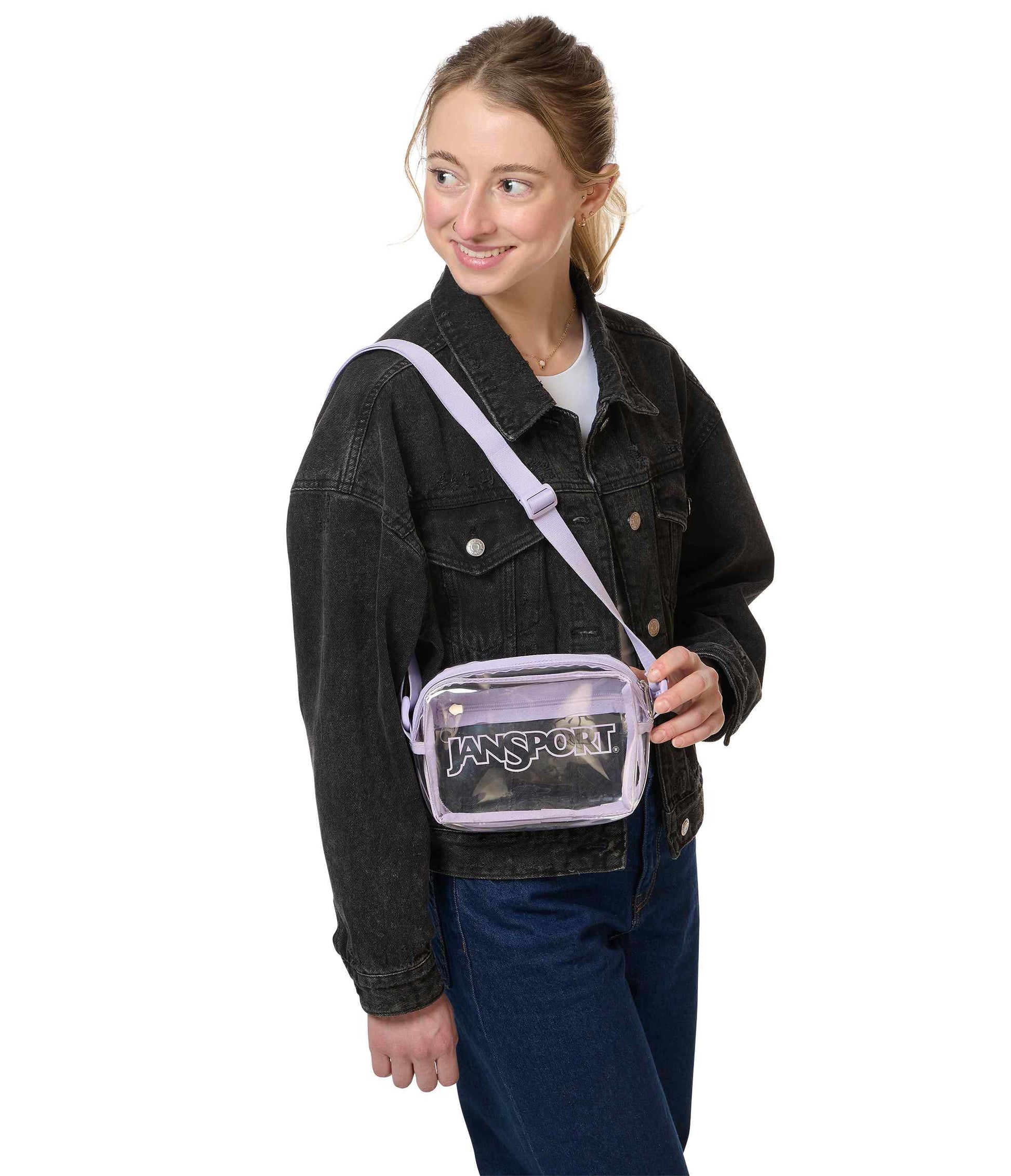 JanSport | Clear Crossbody - Pastel Lilac