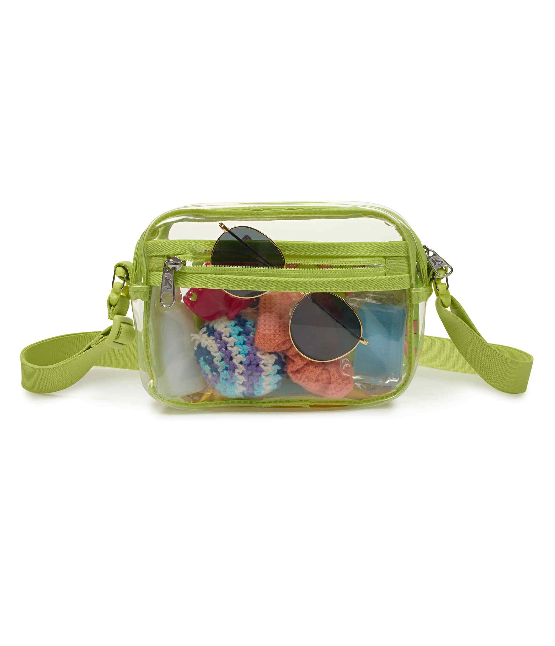 JanSport | Clear Crossbody - Lime Citron