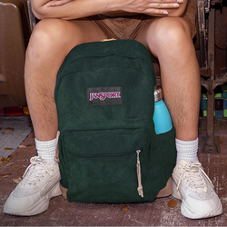 Corduroy Green right pack jansport bag